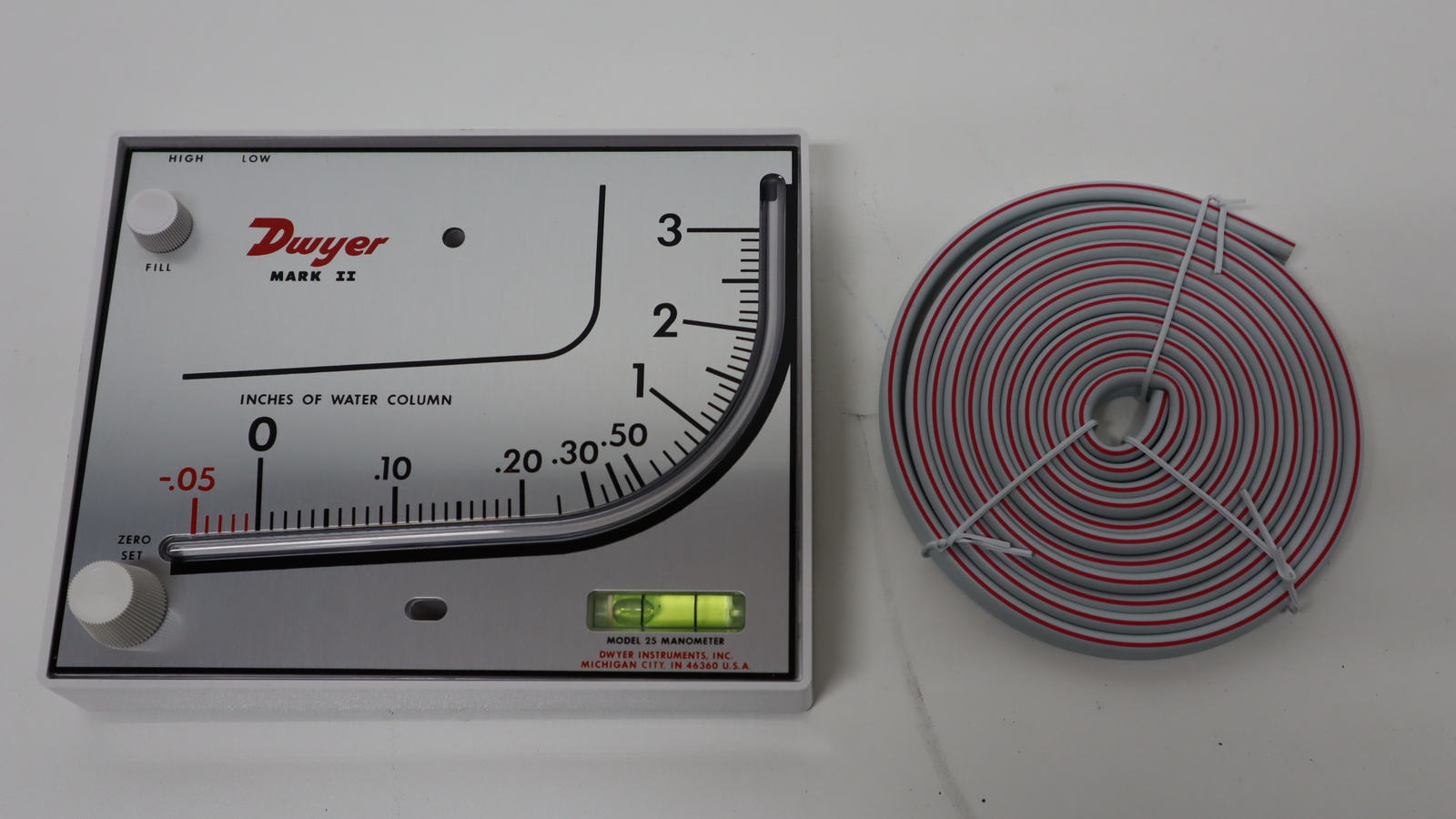 STATIC PRESSURE GAUGE MONOMETER MARK II #25 .05-0-3